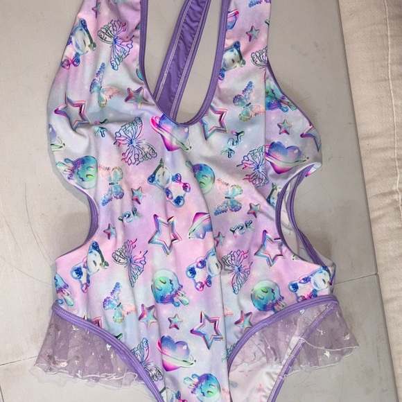 #6 Rosita couture Colorful Mermaid Print Swimsuit/bodysuit - Picture 6 of 6